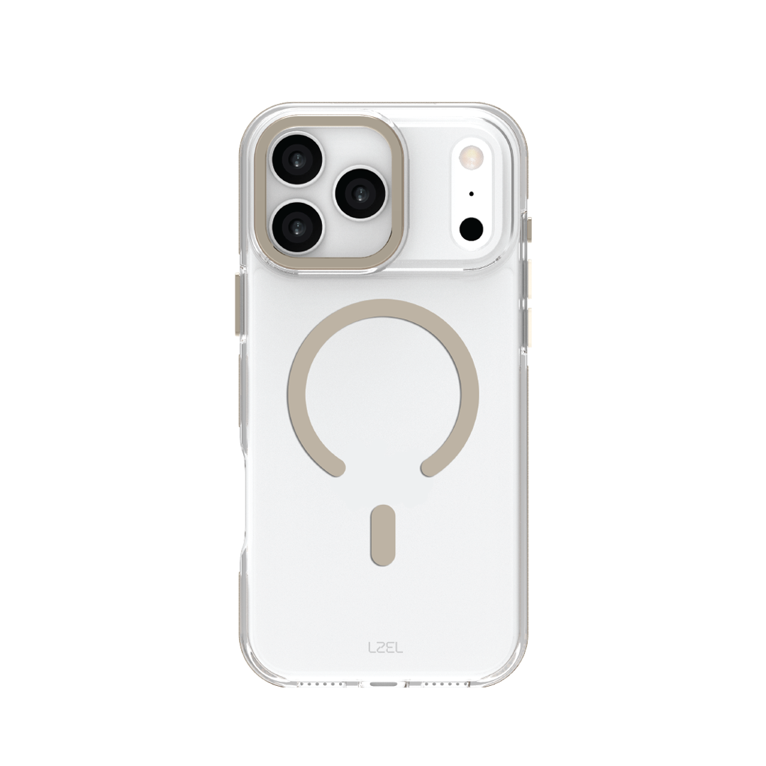 LZEL MagVecto Armor Case for iPhone 17 Pro | Clear + Titanium LZEL MagVecto Armor Case for iPhone 17 Pro | Clear + Titanium